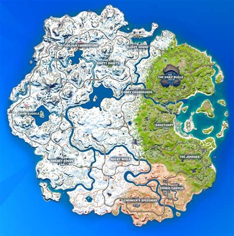 map chapitre 3 fortnite|Fortnite map – Chapter 3 Season 1 Update Tilted。